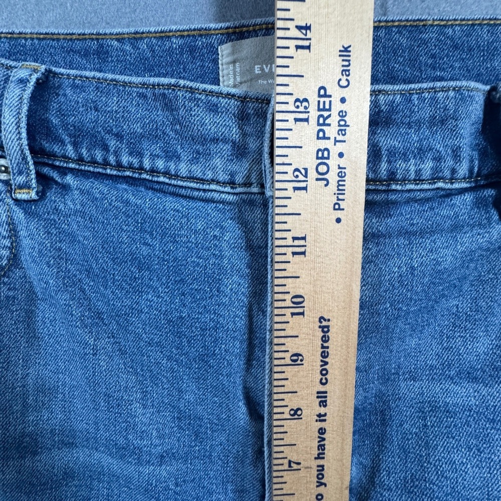 Everlane The Way-High Sailor Jean Women 33R Blue Wide Leg High Rise Denim 36x29 - Picture 6 of 9